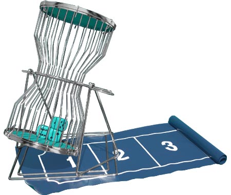 Chuck-a-Luck Cage Sets with Felt Lay-Down and 3 Dice